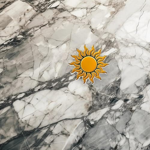 1.25" Sun Soft Enamel Pin – Sun Lapel Pins Brooches for Backpacks, Jackets, Hats, Clothes, Bags, Teens, Girls, Boys, Women – Pinback Buttons & Charms thumbnail 2