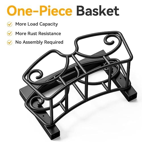 Garden Hose Holder Stand, Freestanding Metal Water Hose Storage Rack with Hooks for Outside Yard Lawn, Heavy Duty thumbnail 4