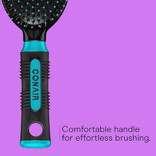 Conair Salon Results Hair Brush, Detangling Hair Brush for Men and Women, For All Hair Types, Metal Bristles and Cushion Base thumbnail 5