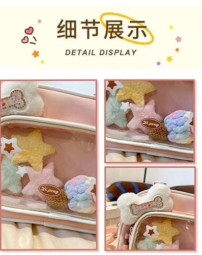 Itabag cute plush bone Crossbody Bag anime pin display star shoulder bag thumbnail 6