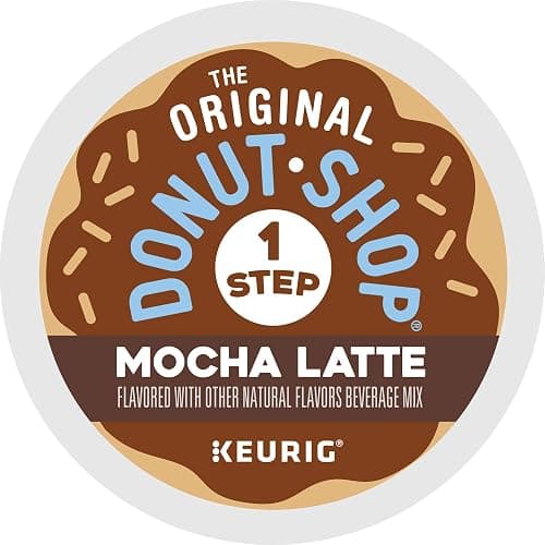 The Original Donut Shop Mocha One-Step Latte, Single Serve Coffee K-Cup Pod, Flavored Coffee, 20 Count thumbnail 13