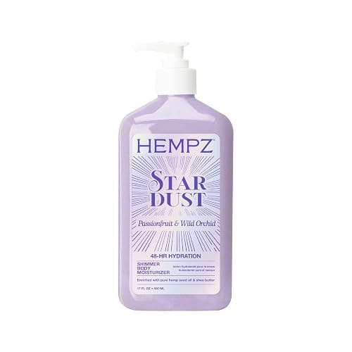 Hempz NEW Star Dust Body Lotion, Iridescent Glow Shimmer, Passionfruit and Wild Orchid, Hydrating and Nourishing Moisturizer, 17 oz. - Image 1