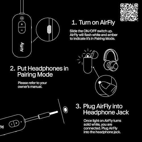 Twelve South AirFly SE | Bluetooth Wireless Audio Transmitter Adapter for AirPods/Headphones, 20+ Hr Battery, Works with 3.5mm aux Jacks on Airplanes, TVs, Gym Equipment, and Travel thumbnail 10
