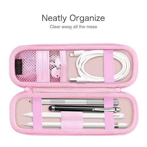 Fintie Holder Case for Apple Pencil Pro, Apple Pencil (USB-C / 1st / 2nd Generation), PU Leather Carrying Bag Sleeve Compatible with Pen, USB Cable, Samsung Stylus, Fantasy Ombre thumbnail 3