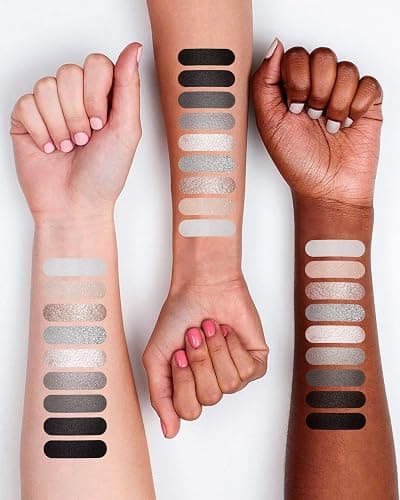 Black Grey Smokey Eyeshadow Palette Matte Black White Gray Silver Smoky Eye Shadow 9 Colors Eyeshadows Eye Makeup For Goth Look -9Black thumbnail 7
