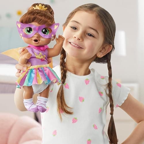 Baby Alive Super BFF Sophia Sparkle Brown Hair Dress Up Baby Doll Playset, 11 Inches, Toys for 3 Year Old Girls & Boys & Up (Amazon Exclusive) thumbnail 8