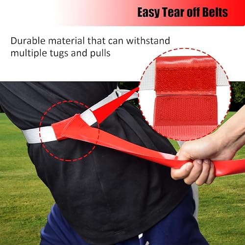 Flag Football Set, 14 Player/ 28 Player Football Flags and Belts Set, Includes Belts, Football Flags, Cones thumbnail 4