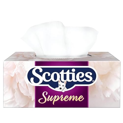 Scotties Supreme 3 Ply Soft & Strong Facial Tissue, Hypoallergenic and Dermatologist Tested, 6 Boxes, 81 Tissues per Box thumbnail 2