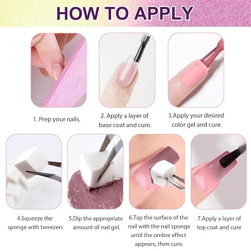 U-Shinein Gradient Painting Gel, 12 Bright Colors Ombre Gel Nail Polish for Pigment Pat Nails Aura Nails, French Manicure DIY Nail Art Long-lasting No-wipe Palette Chroma Carnival​ thumbnail 4