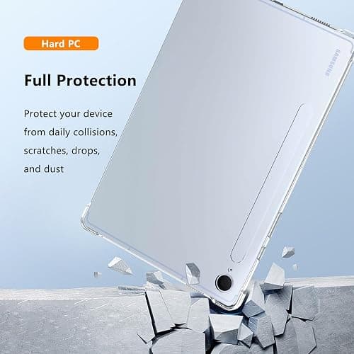 Natbok Case Clear for Samsung Galaxy Tab S10 FE Plus 13.1 Inch 2025,Advanced Airbag Drop Protection,Flexible Silicone TPU Shockproof Anti-Scratch,Slim-Fit Shell Case Galaxy Tab S10 FE+ Tablet Cover thumbnail 2