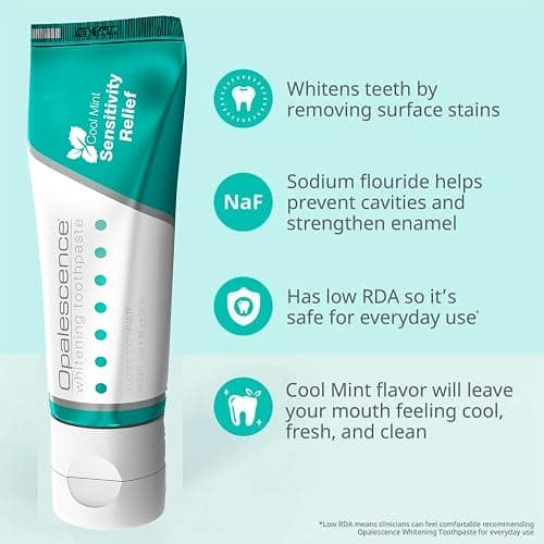 Opalescence GO 15 Whitening Bundle - (7 Treatments) Hydrogen Peroxide Prefilled Teeth Whitening Trays and Travel Sensitive Whitening Toothpaste 1 Oz - Mint Flavor- Includes a Toothbrush - 6288-1T thumbnail 6