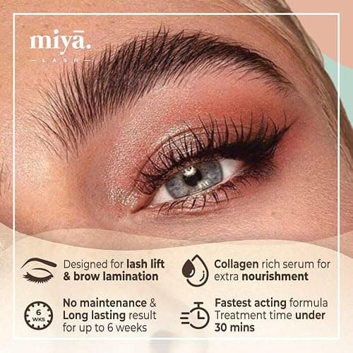 MIYA LASH 2 in 1 Lash Lift & Brow Lamination Kit | Instant Fuller Eyebrows, Eyelashes | Salon Result lasts 8 weeks | Professional LVL, Perm, Laminate with Silicone Shields, Lash Picks thumbnail 5