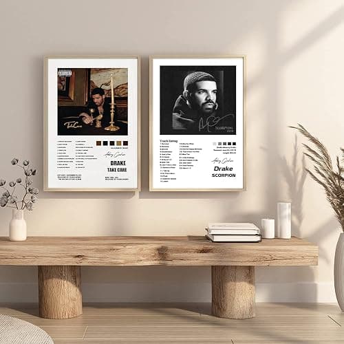 A Set of 2 Album Cover Scorpion Posters Take Care Canvas Poster Unframe:16x24inch(40x60cm) thumbnail 4