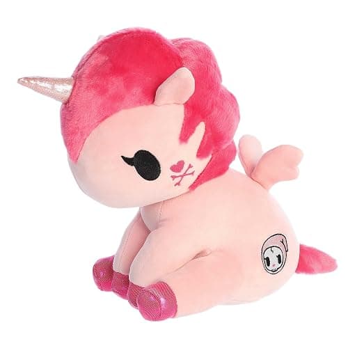 Aurora Enchanting ©Tokidoki Bellina Stuffed Animal - Bright & Colorful Design - Showpiece Plush - Pink 10 Inches - Image 1