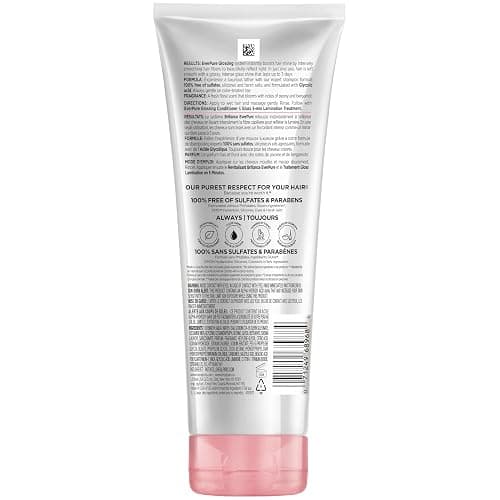 L’Oreal Paris Sulfate Free Glossing Conditioner with Glycolic Acid, Provides Intense Glass Hair Shine, Smoothness & Soft Feel, Suitable for Dull, Dry, and Color-Treated Hair, EverPure, 6.8 Fl Oz thumbnail 10