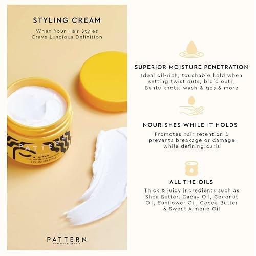 PATTERN Beauty by Tracee Ellis Ross Styling Cream 15 fl oz - Hold & Definition for Curly Hair 3b-4c thumbnail 9