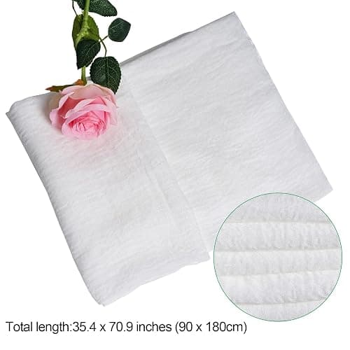 Women Summer Cotton Blend Crinkle Vintage Soft Long Scarf Linen Beach Shawl Wrap thumbnail 2