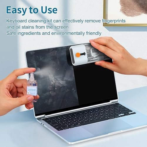 CleaniKu Keyboard Cleaner Laptop Cleaning Kit - 12 in 1 Computer Tech Cleaning Brush, Electronic Screen Cleaner with Multi-Function Cleaning Pen for MacBook, Tablet, iPhone, Earbuds, Camera, Lens thumbnail 3