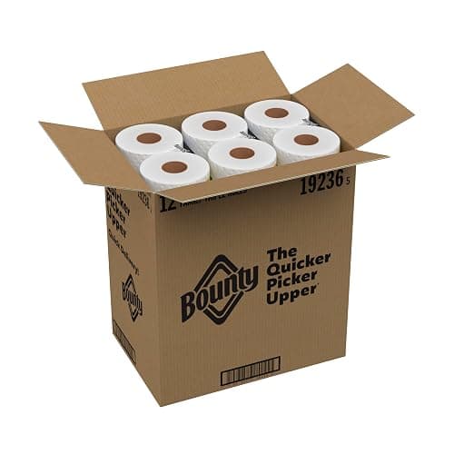 Bounty Quick-Size Paper Towels, White, 12 Family Triple Rolls = 40 Regular Rolls thumbnail 12