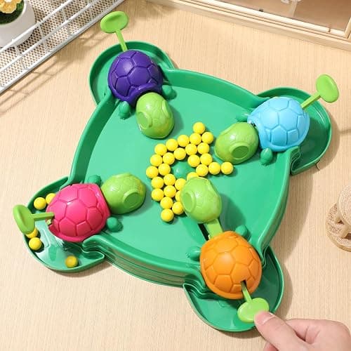 Amosfun SchildkröTen Spielzeug Kinder Tischspiel Mit 36 Bohnen Interaktives SchildkröTe Spiel FüR 2-4 Spieler Lustiges Intelligentes Brettspiel FüR Kinder Und Familie 9.84X9.84X3.15 Zoll thumbnail 8