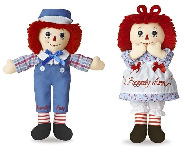 Aurora Bundle of 2 Dolls - 12'' Raggedy Ann & Raggedy Andy - Image 1