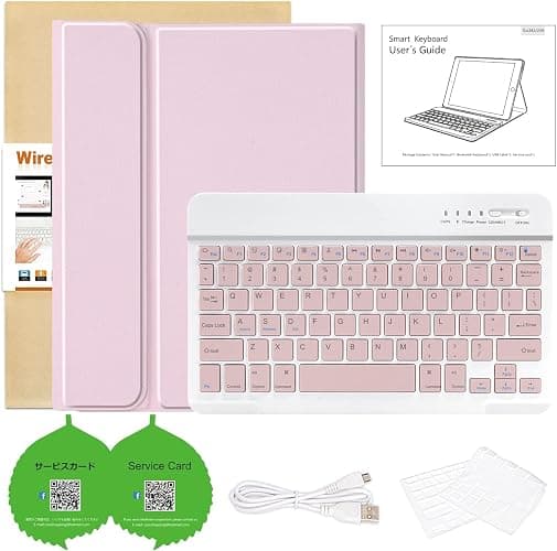 CC Store Keyboard Case for iPad 10th 2022/A16 11th Generation 2025(10.9/11 inch), for iPad 11/10 Gen Case with Wireless Detachable Rechargeable Bluetooth Keyboard & Pencil Holder,Pink thumbnail 9