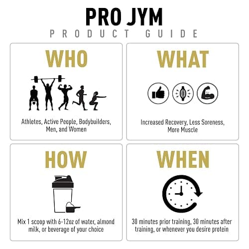 JYM Supplement Science Pro JYM Tahitian Vanilla Protein Powder - Whey Protein Isolates, Casein, & Milk Protein, Lean Muscle Building for Men & Women, 22 Servings thumbnail 4