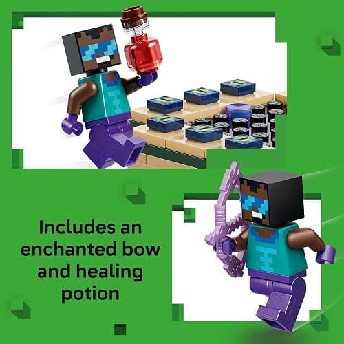 LEGO Minecraft Nether & End Portal Journey Building Toy for Boys & Girls - Video Game Playset & Toy Figures for Kids, Ages 7+ - W/Cool Hero Minifigure - Gift Idea for Birthdays - 21584 thumbnail 4