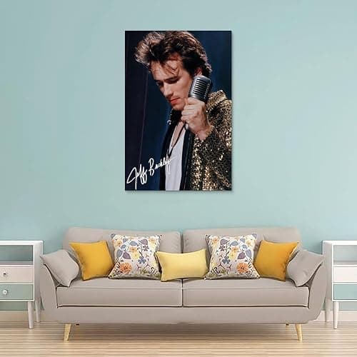 DEYIN Album Cover Poster Jeff Buckley Posters 90s Inspiring Music SongCanvas Poster Decoration Room Aesthetic Bedroom Decor Wall Art Office Home Holiday Gift 24x36inch(60x90cm) Unframe-style-3 thumbnail 2