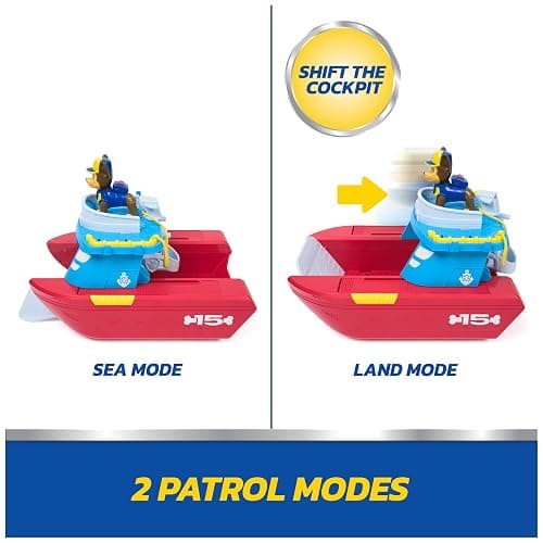 Paw Patrol Sea Patroller Vehicle with Chase and Shark Figure thumbnail 5