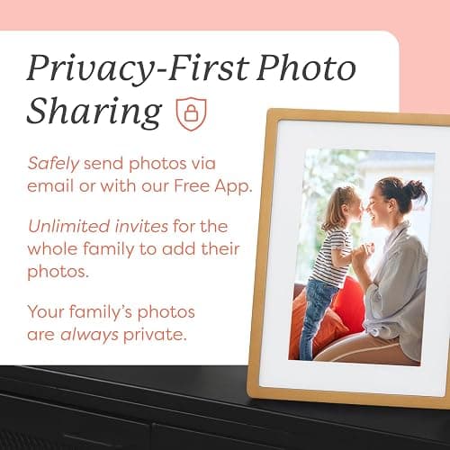 Skylight Digital Picture Frame - WiFi Enabled with Load from Phone Capability, Touch Screen Digital Photo Frame Display - Customizable Gift for Friends and Family - 10 Inch Gold thumbnail 4