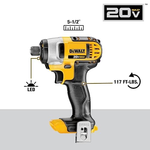 DEWALT 20V MAX Cordless Drill and Impact Driver, Power Tool Combo Kit with 2 Batteries and Charger (DCK240C2) thumbnail 6