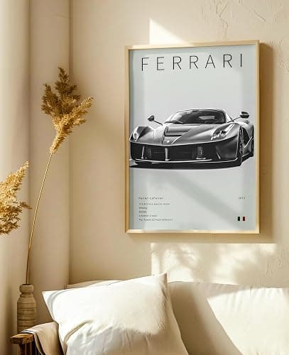 dazongweihan 9pcs Super Car Posters for Boys Room, Racing Car Wall Art for Men Guys,Sports Car Wall Decor, Race Cars Pictures Wall Decor for Bedroom Dorm Man Cave(Unframed,8x12inch) (X1) thumbnail 9
