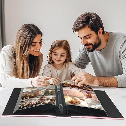 Artmag Photo Album 4x6 300 Photos, Extra Large Capacity Leather Cover Wedding Family Photo Albums Holds 300 Horizontal 4x6 Photos(Brown) thumbnail 5
