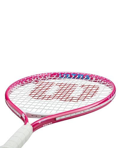 Wilson Ultra Power 21" Junior Recreational Tennis Racket - Pink/White/Blue thumbnail 5