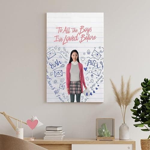 LRefiozas Single Hanging Picture To All The Boys I've Loved Before Movie Poster Sweet Romance Teen Canvas Wall Art for Bedroom Dorm Apartment (17) Unframe-style 08x12inch(20x30cm) thumbnail 8