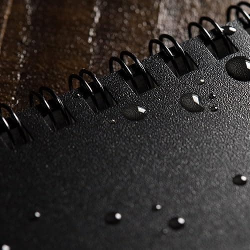 Rite In The Rain Weatherproof Side Spiral Notebook, 4.625" x 7", Black Cover, Universal Pattern, 3 Pack (No. 773L3) thumbnail 13