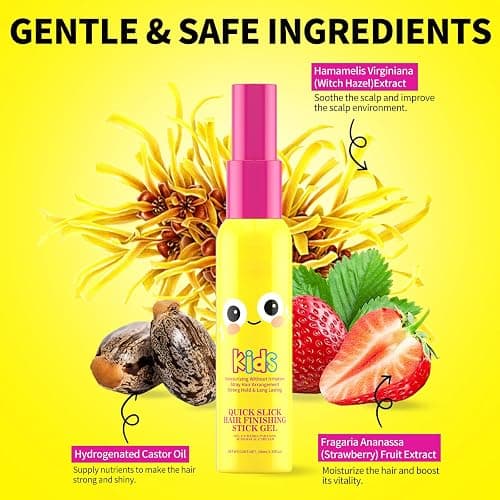 Hair Wax Stick for Kids - Clear Hair Mascara for Flyaway hair - Hair Finishing Stick - hair Gel stick for Kids & Aldults - Long Lasting Hair Styling Cream - Flyaway hair Tamer Natural, Not-Greasy thumbnail 3