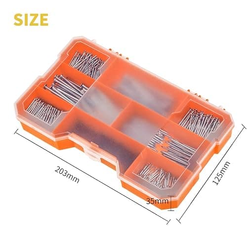 MAEXXNA 1080-Piece Nail Assortment Kit (7 Sizes): 1080 Count Fasteners Made of Steel for Hanging Pictures, Woodworking Projects, and General Use thumbnail 3