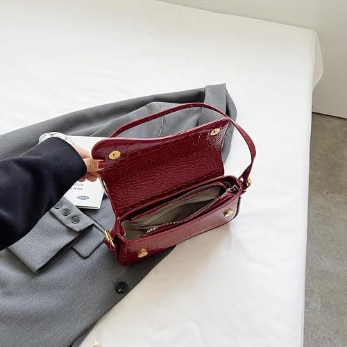 PU Leather Tote Bag for Women with 2 Removable Straps and Zipper Closure thumbnail 3