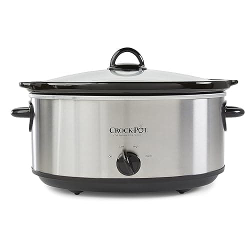 Crock-Pot 7 Quart Oval Manual Slow Cooker, Stainless Steel (SCV700-S-BR), Versatile Cookware for Large Families or Entertaining thumbnail 8