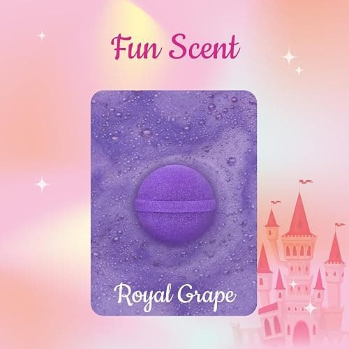 Princess Bath Bombs for Girls with Surprise Toys Inside (1 Pack) – Large Fizzy Bubble Bath Bomb for Kids - Princess, Mermaid, Fairytale Bath Toys – Fruity Scent, Skin-Safe, Made in USA by Two Sisters thumbnail 3