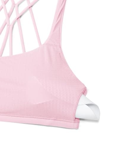 CRZ YOGA Womens Naked Feeling Criss Cross Sports Bra - Strappy Back Padded Medium Support Wireless Gym Cami Workout Yoga thumbnail 5