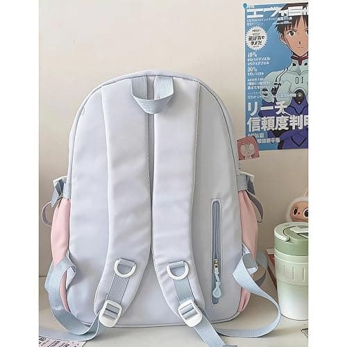 TIAASTAP Kawaii School Backpack Cute School Bag - Preppy Ita Backpack Aesthetic Japanese Schoolbag for Girls Kids Boys Teenage (Pink) thumbnail 5