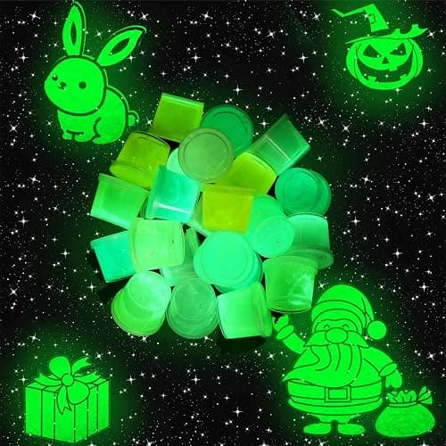 Glow in The Dark Party Favor Slime, Jumbo 50 Pack Galaxy Slime for Boys Girls Glow in The Dark Party, Small Size Slime for Kids Goody Bag Stuffer, Birthday, Idea.… thumbnail 4