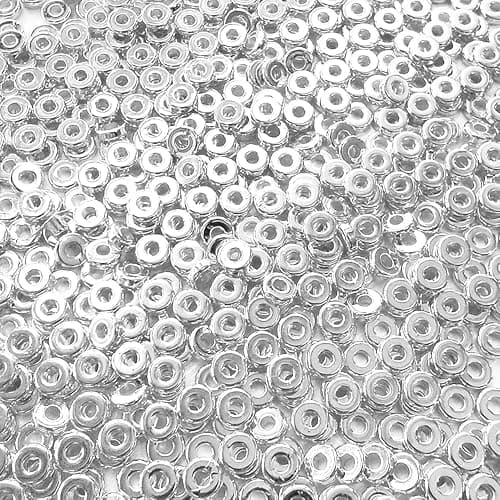 6mm Flat Round Spacer Beads, Clay Beads for Bracelets Making Kit, Heishi Polymer Flat Disc Spacer Beads for Jewelry Making, Clay Beads for Jewelry Making Gold Beads Silver (2000pcs) thumbnail 8