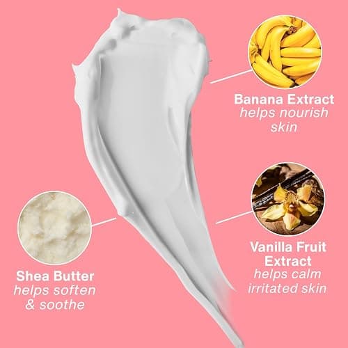 Hempz Sugared Banana & Vanilla Blossom Body & Hand Lotion, Ultra Hydrating Moisturizer for Men and Women, 17 oz thumbnail 6