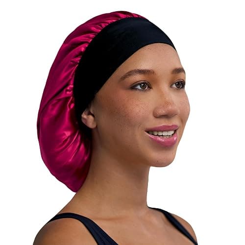 Firstline Firstline evolve fuchsia satin wide edge bonnet, Pink thumbnail 3