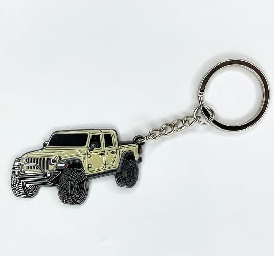 FOUR WHEEL BEAST Jeep Gladiator Keychain - Officially Licensed Jeep Accessories Key Chain Fob Cover Mods 2022 2021 2022 thumbnail 6