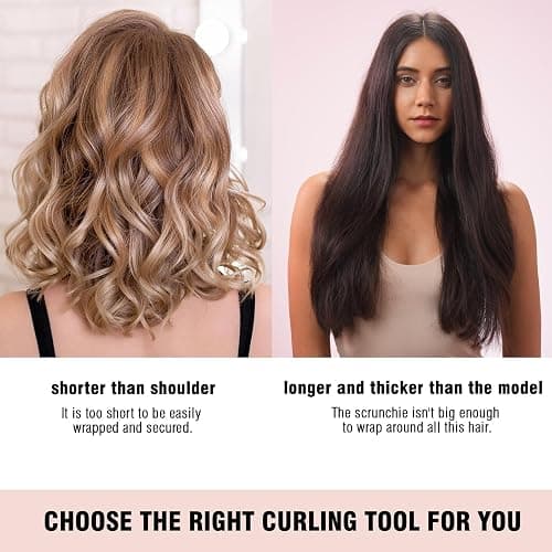 BLINKEEN Curling Scrunchie, Heatless Hair Curler to Sleep In, No Heat Curls for Long Hair, Soft Sleep Hair Roller (Pink, 1 Count) thumbnail 6